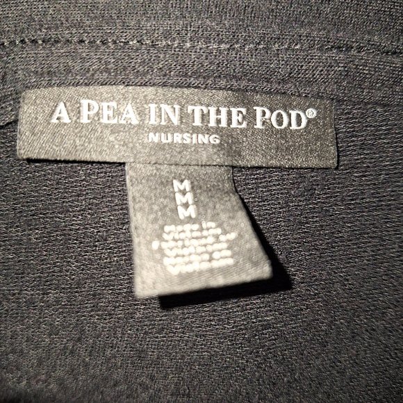 A Pea in the Pod Classic Nursing Cardigan, Black, Size M - Picture 8 of 8